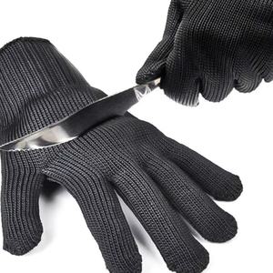 Guantes de malla de acero inoxidable negros al por mayor, personalizables, anti-tácticos y anti-corte, directamente de fábrica - Product Image 5