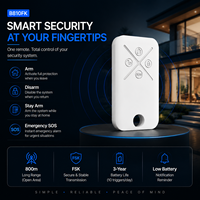 Pengendali Jarak Jauh Alarm Keamanan Nirkabel FSK 868MHz Sistem Alarm Rumah Pintar Kunci Fob Pengaktifan/Penonaktifan Kontrol SOS
