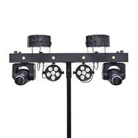 Ensemble d'éclairage de scène DJ 2 mini têtes mobiles + 2 lumières PAR + 2 lumières papillon Équipement d'éclairage de scène populaire pour les fêtes