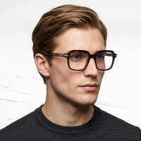 Montures de lunettes rectangulaires à monture complète JMM pour hommes, couleur unie, anti-UV, correction de la vision, unisexe adulte, Chine