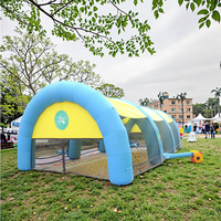 Tente de Paintball gonflable de grande structure d'arène de bunker durable en gros pour des activités extérieures annonçant des gonflables