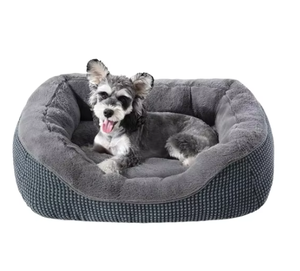Cuccia per Cani e Gatti di Piccola Taglia, Tappetino Quadrato a Quadretti in Tessuto, Lavabile, Cuscino per <span class=keywords><strong>Animali</strong></span> Domestici, Forniture per Cuccioli e Gattini - Product Image 1