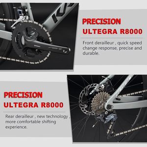 Vélo en fibre de carbone 700C Ultegra <span class=keywords><strong>R8000</strong></span> 22 vitesses, vélo de course urbain, vélo de route léger avec jantes en aluminium - Product Image 4