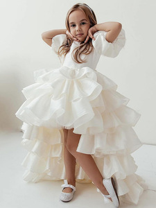 Festa di <span class=keywords><strong>matrimonio</strong></span> bambini abbigliamento formale piccola <span class=keywords><strong>damigella</strong></span> d'onore senza maniche qualità lungo fino al pavimento per bambini Tween abiti da ragazza fiore - Product Image 3