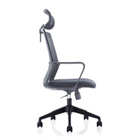 Chaise de bureau ergonomique pivotante en tissu maillé noir, confortable et abordable, avec roulettes, pour la vente