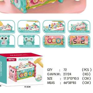 Jouet éducatif interactif multifonctionnel hexagonal Owl Qin pour enfants, jeu de pêche amusant, jeu de la souris et autres activités ludiques - Product Image 3