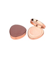 Étui de coussin d'air de luxe en forme de cœur, boîtier personnalisé de fond de teint, or Rose/or, emballage cosmétique, offre spéciale