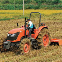 Tractor Kubota M704K(Q) Usado de 70Hp para Jardín, Tractor Cortacésped con Asiento, Tractores 4x4 para Desgranadora de Maíz
