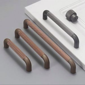 Manijas de Alta Calidad para Muebles de Dormitorio y Baño, de Aleación de Aluminio Moderno con Diseño Moleteado, para Armarios, Cajones y Puertas - Product Image 6