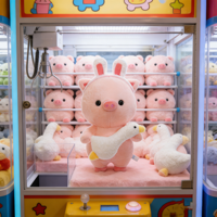 Jouets en peluche cochon rose doux de 8 pouces, animaux en peluche, jouets de dessin animé pour enfants, pour machine à griffes