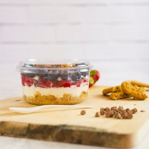 ถ้วยใส่โยเกิร์ตถ้วยข้าวโอ๊ตบดแบบกลมทำจากพลาสติกบรรจุอาหารย่อยสลายได้ทางชีวภาพแบบ100% - Product Image 3