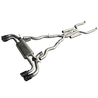 Système d'échappement haute performance en acier inoxydable avec soupape de contrôle pour BMW M550 M550i 4.4T G30 avec embouts