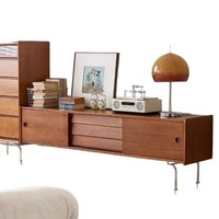 Meuble TV rétractable de style moderne, table basse, salon, chambre, salle à manger, rangement compact, écologique, durable, léger