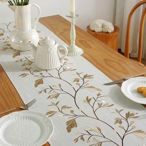 Mantel bordado de estilo americano creativo hecho a mano con borlas para el hogar, sala de estar, <span class=keywords><strong>cocina</strong></span>, cubiertas decorativas para mesa de café - Product Image 3