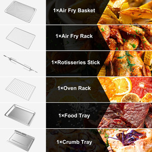 Convection Oven 120V Silver Stainless Steel Digital Control Bake Function Household <b>Toaster</b> Oven US Plug Convection Oven - Product Image 4