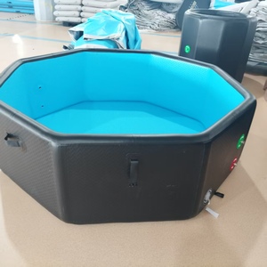 Bain <span class=keywords><strong>de</strong></span> glace portable pour la récupération, pliable, carré, en PVC pour adultes, pour l'intérieur et l'extérieur, avec logo personnalisable - Product Image 1