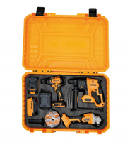 Kit combiné d'outils électriques sans fil 20V : marteau perforateur sans fil, clé à chocs, meuleuse d'angle, batterie lithium, ensemble d'outils électriques