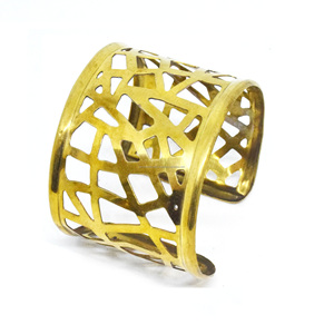 Plated Brass Metal Cuff <b>Bracelet</b> | Black Onyx <b>Gemstone</b> Adjustable <b>Bracelet</b> | Oval Shape Handmade Bangles memory cuff - Product Image 1