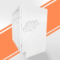 Livraison gratuite à votre porte, meuble de salle de bain moderne, 30"W x 34,5"H x 21"D, peinture blanche, armoires de lavabo de salle de bain, prêt à assembler