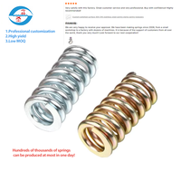 Ressort de compression hélicoïdal en alliage de titane 6 mm robuste OEM Amortisseur conique haute température avec conception en spirale