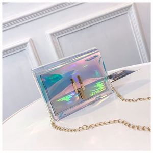 Bolsos de Mano Transparentes de Gelatina para Mujer, Bolsos de Hombro Cruzados Pequeños, Bolsos de Mano de Un Solo Hombro - Product Image 1
