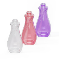 Coque de bouteille PETG incurvée gaufrée vide Choebe, écologique, avec logo personnalisé, pour emballage cosmétique (shampoing, lotion, soins de la peau)