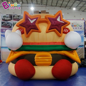 Burger gonflable géant personnalisé pour la publicité, modèle <span class=keywords><strong>de</strong></span> hamburger gonflable publicitaire, saucisse gonflable pour la publicité - Product Image 4
