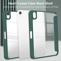 Étui de protection antichoc transparent en PU et PC de qualité supérieure pour tablette iPad Mini 6 Mini 7 8,3 pouces avec support pour stylet