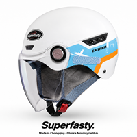 Nouveau Casque Moto Jet ABS Super Rapide à Libération Rapide Toutes Saisons Garantie 1 An Taille Ajustable Idéal Été