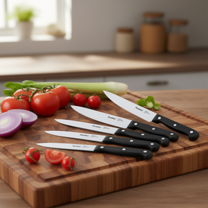 Ensemble de couteaux à viande professionnels Metaltex, 6 pièces, en acier inoxydable, pour la cuisine - Product Image 3