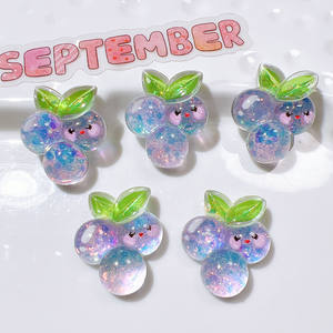 Accessoires en résine accessoires de bricolage en gros boucle de chaussure matériaux faits à la main tasse d'eau crème colle couvre-chef AB colle fruits - Product Image 3