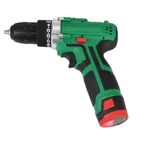 Broca Elétrica Preço Barato Alto Desempenho Elétrico Sem Fio Mão Broca 12v Electric Drill máquina verde