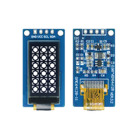 Layar OLED GoldenMorning 0.96 Inci GME64128-11 Putih SH1107 	 64*128 	 I2C 	 Pabrik Sumber 4Pin yang Dapat Disesuaikan