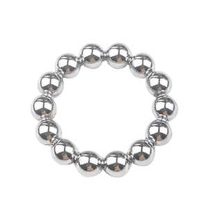 Vertraging Ejaculatie Zilveren Kraal <span class=keywords><strong>Penis</strong></span> <span class=keywords><strong>Ring</strong></span> Roestvrij Staal Mannelijke Erectie Eikel <span class=keywords><strong>Ring</strong></span> Voor Volwassen Mannen Om Seksueel Genot Te Verlengen - Product Image 3