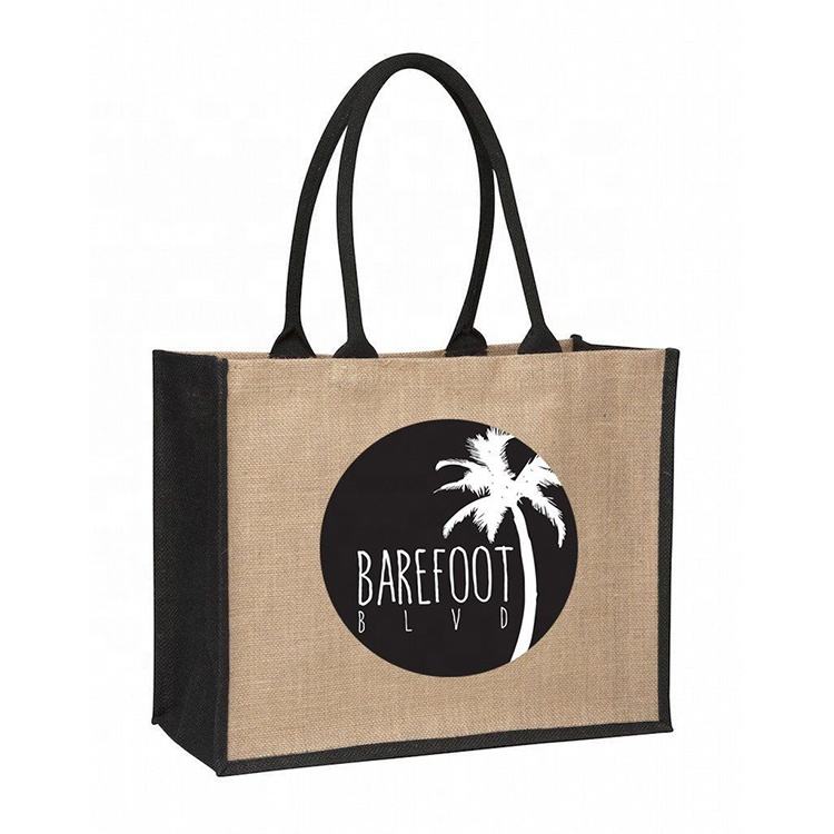 Factory Direct Sale Cheap Fashion Eco-friendly Custom Shopping Jute Bags
