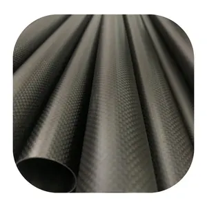 Custom Factory price Glossy Twill carbon Large diameter carbon fiber tube 80mm 85mm 90mm 95mm 100mm