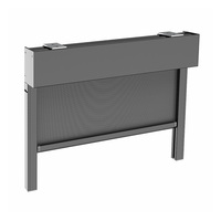 WR86-95 Newhoo - Persianas enrollables eléctricas modernas de 2,5 m x 3 m para interiores, con cremallera y resistentes al viento, para balcón