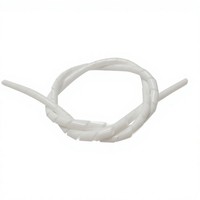 Organizador de Cables en Espiral Blanco/Negro, Protector de Cables Anti-Enredos para Cables USB/de Carga