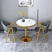 Ensemble table et chaises rondes modernes de luxe pour petit appartement, balcon, bistrot, bar, restaurant - Vente en gros