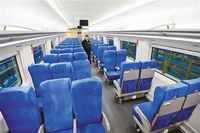 Siège de train inclinable en cuir conforme à la norme UIC 566 - Chaise de passager ferroviaire ergonomique - Certifications AAR ISO9001 - Garantie d'un an