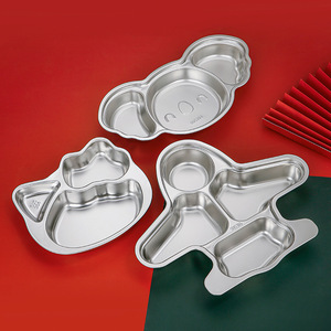 Plato Compartimentado Infantil <span class=keywords><strong>de</strong></span> Acero Inoxidable 304 - Apto para Lavavajillas y Ecológico - Product Image 2