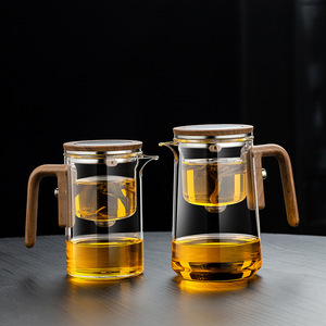 <strong>Vintage</strong> Elegant All-Glass Heat-Resistant Gongfu <strong>Tea</strong> <strong>Set</strong> with Water Separation Filter - Product Image 5