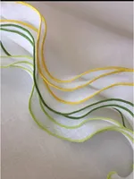 Ensemble de serviettes en lin brodées or réutilisables, décoration de table de mariage, élégantes serviettes en tissu à volants, ensemble cadeau, vente en gros