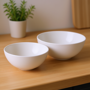 ชุดชามเซรามิกสีขาวดีไซน์ธรรมชาติ MAGU Bowl จำนวน 2 ใบ - Product Image 3