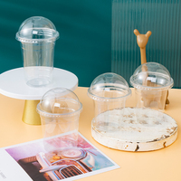 Gobelets en plastique PET transparents jetables écologiques à paroi simple avec couvercle 36oz pour boissons – Vente en gros