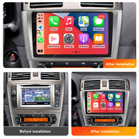 MEKEDE-Reproductor de radio y audio con pantalla IPS para coche, reproductor de radio con navegación GPS de 6 + 128G, 8 núcleos, wifi, 4G, para Toyota Avensis 2009-2015