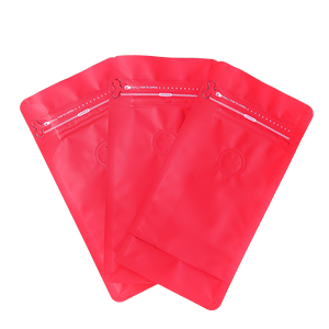 Vente chaude avec valve, sacs à café rouges personnalisés de qualité alimentaire pour le stockage des aliments, anti-odeurs, sac d'emballage pour café à fermeture éclair debout - Product Image 4