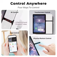 Gran oferta TUYA, pantalla táctil de 3,5 pulgadas, interruptor de 3 entradas, Panel de Control inteligente Zigbee multifunción para sistemas de Kits de hogar inteligente para el hogar