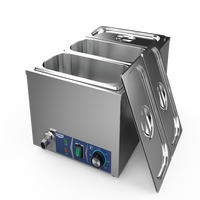 Bain Marie électrique en acier inoxydable haute puissance 1200W Bain-marie Buffet contrôle de la température soupe Bain Marie présentoir chauffe-aliments