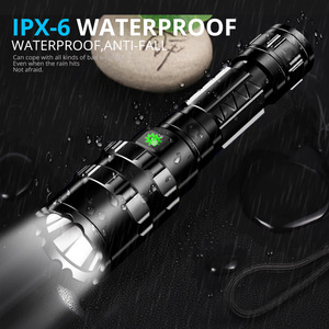 Durable Waterproof <b>LED</b> <b>Flashlight</b>, IP33 Rated USB Rechargeable Light with 18650 Battery for Field Activities and Night Work - Product Image 5